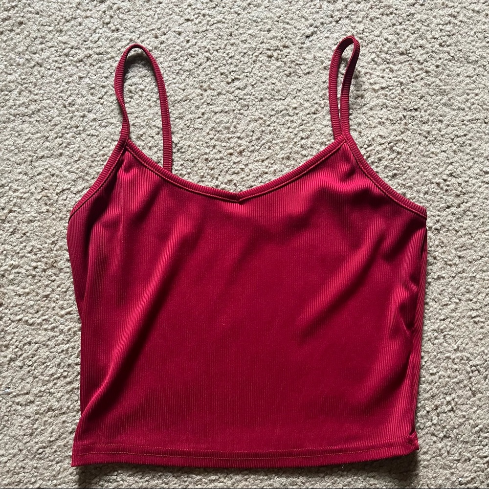 Cropped Red Tank